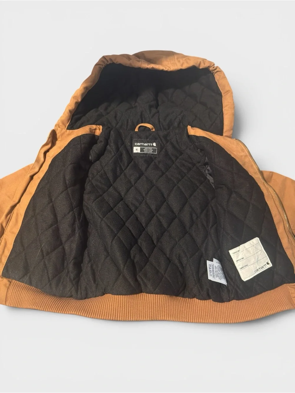 Carhartt Kids Brown Hooded Work Jacket